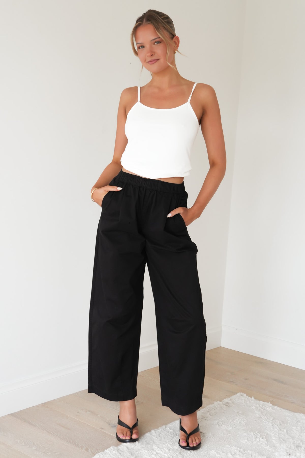 Margo Barrel Pant Black