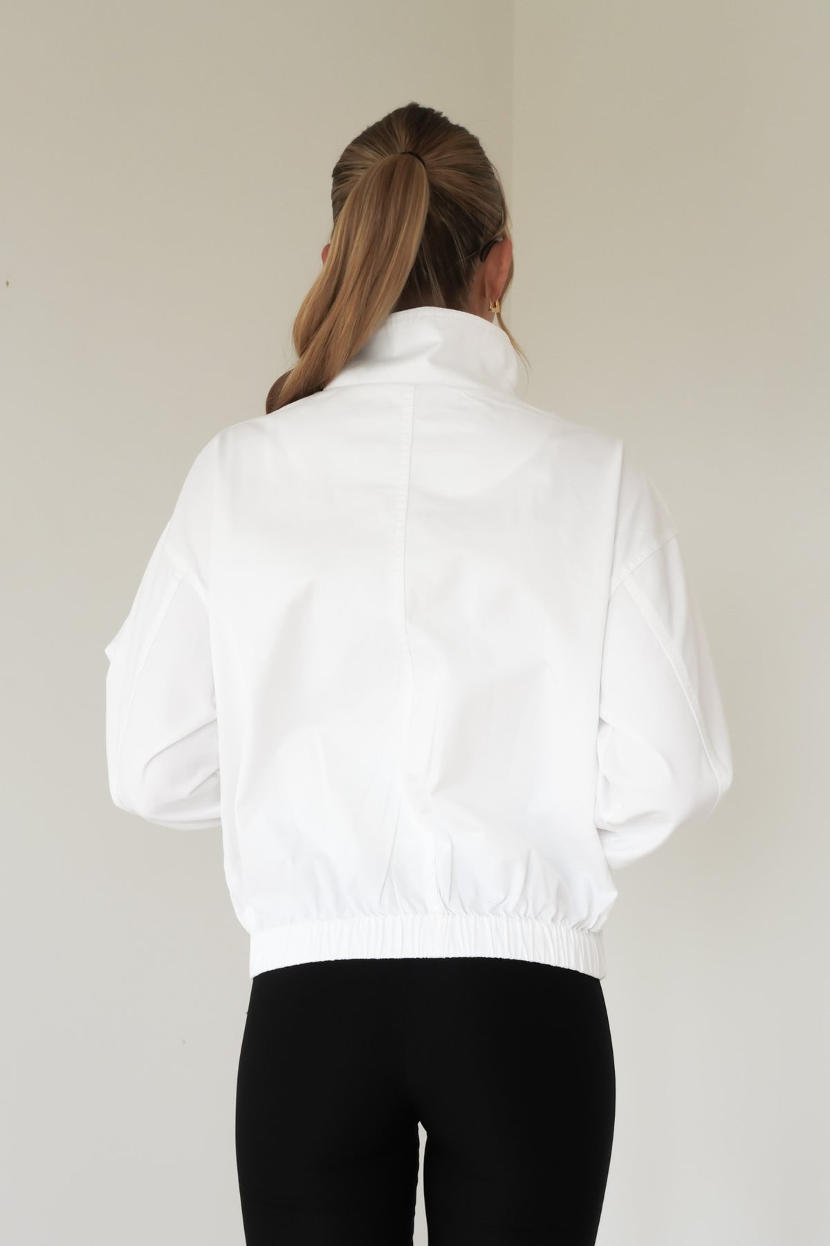 Margo Funnel Neck Jacket Vintage White