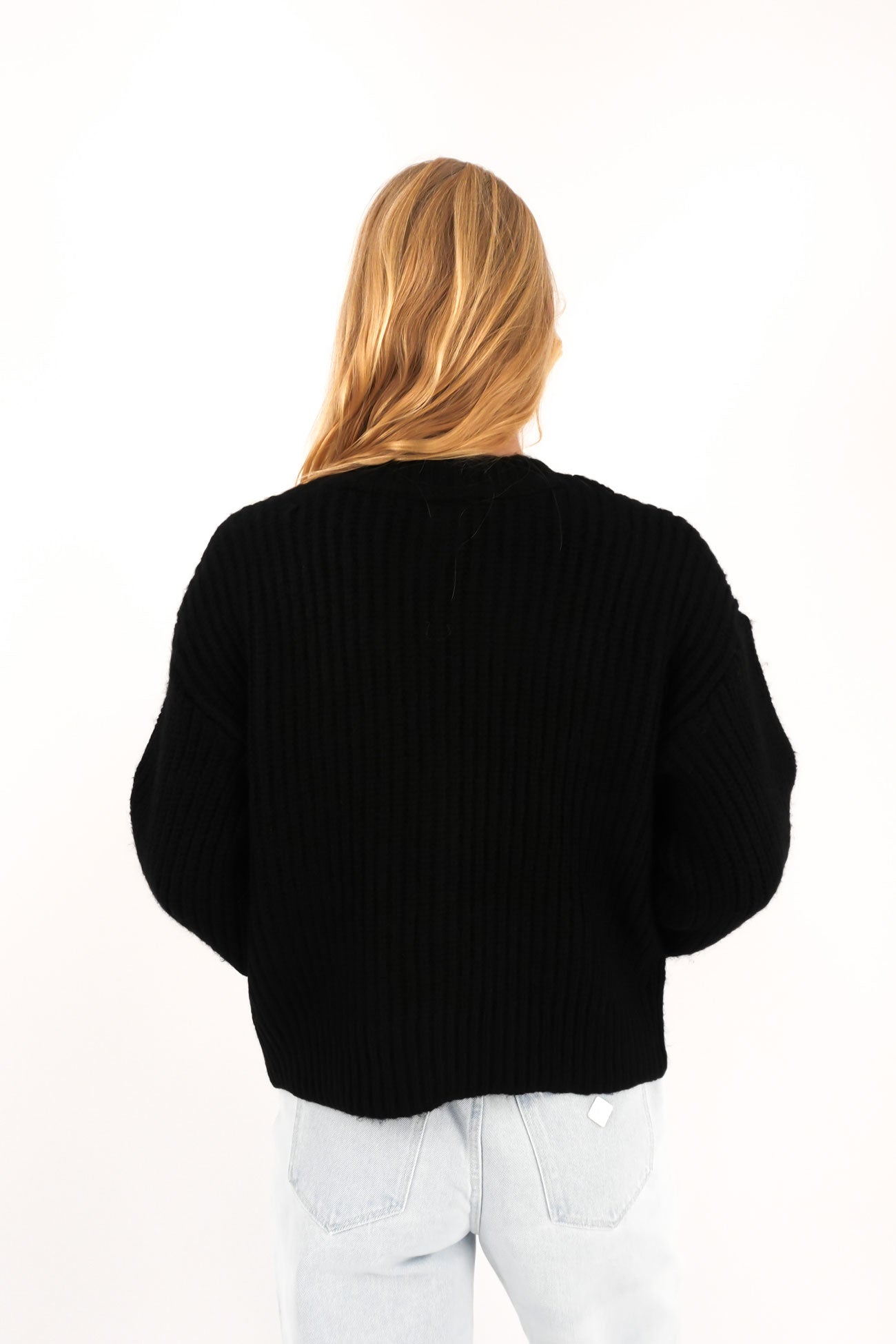 Mari Knit Cardigan Black