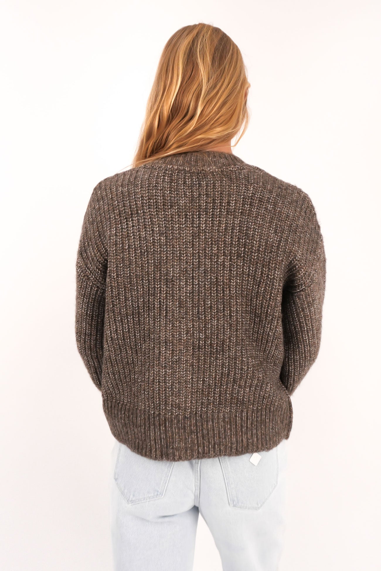 Mari Knit Cardigan Brown
