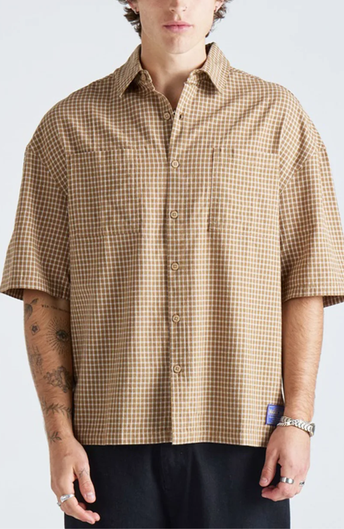 Evan Short Sleeve Shirt Tan