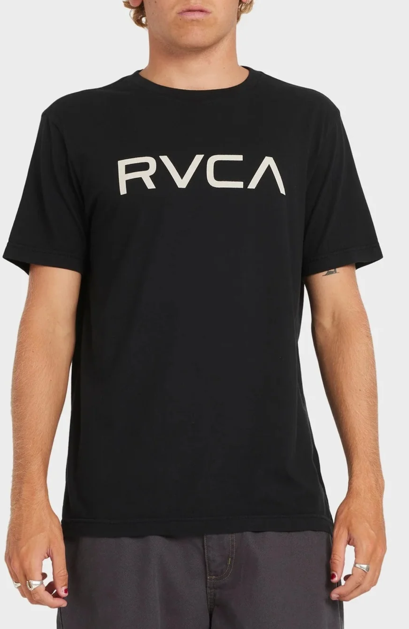 Big RVCA Short Sleeve Tee Black