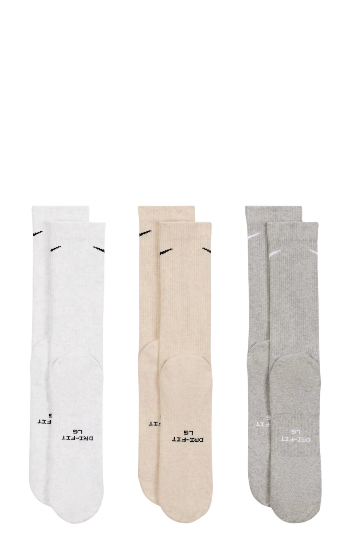 Nike Everyday Elevated Crew Socks 3PK Multi Colour