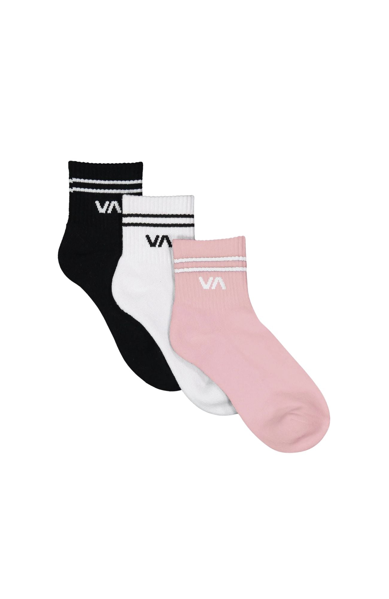 VA Mini Crew Sock 3 Pack Strawberry Cream