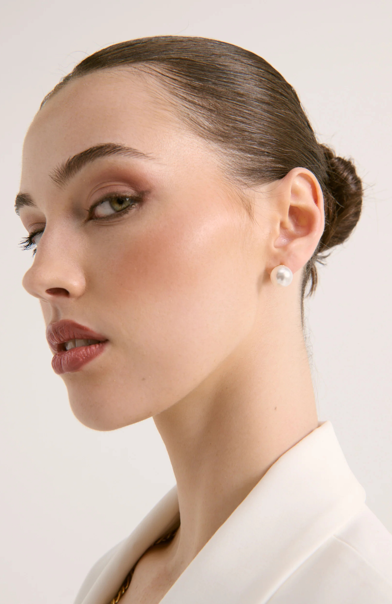 Marisol Pearl Earrings Gold