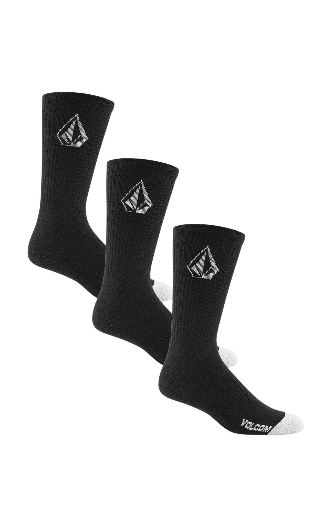 Full Stone Sock 3 Pack Black