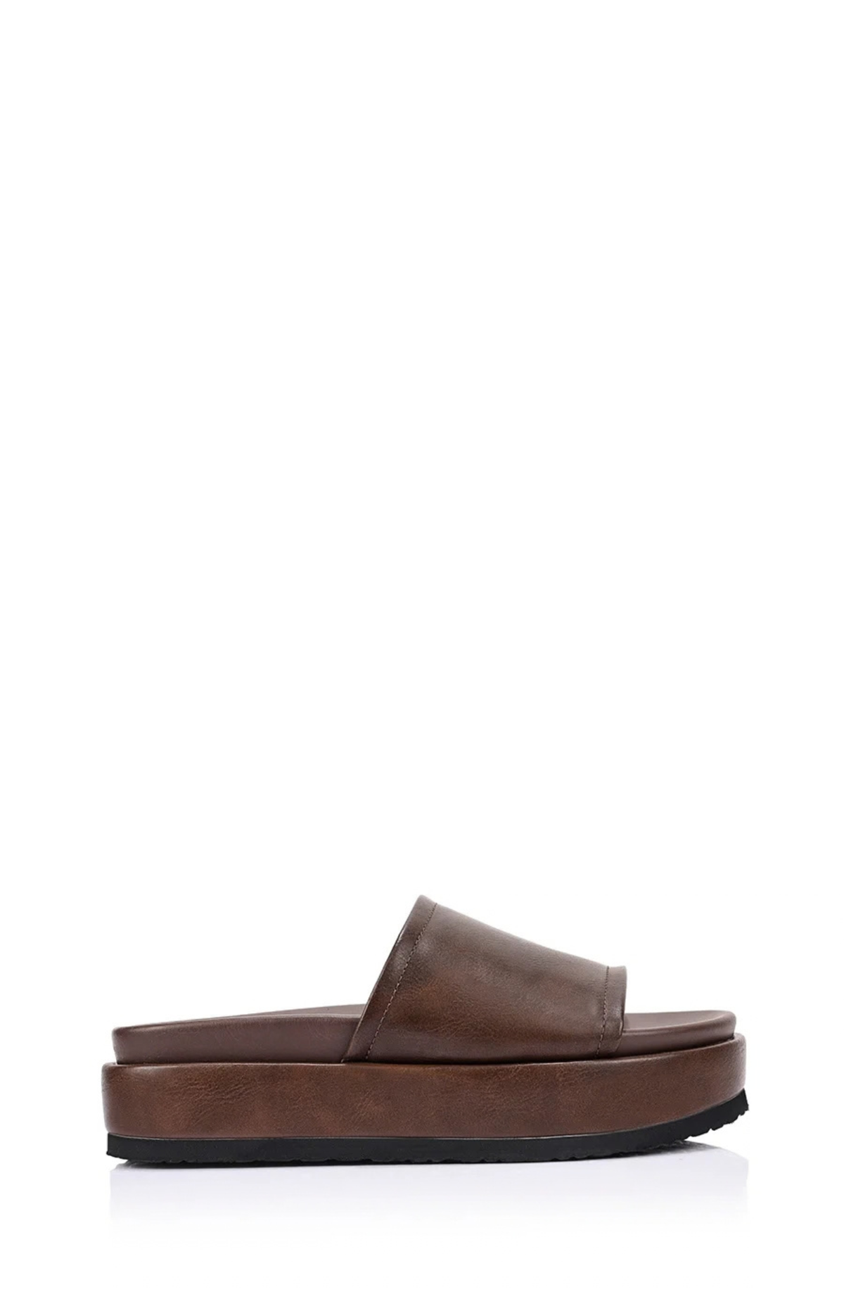 Hades Flatform Slides Brown Distressed