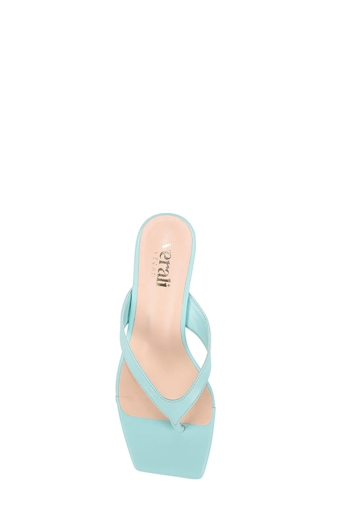 Martha Kitten Heel Thongs Turquoise