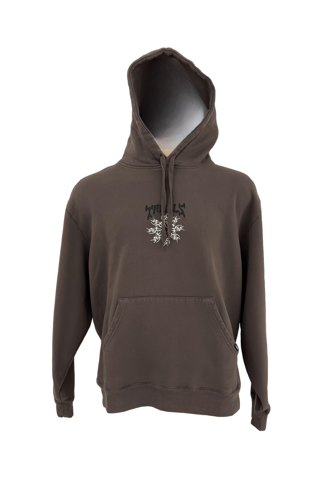 Stagger Slouch Pull On Cropped Hood Clay Smoke