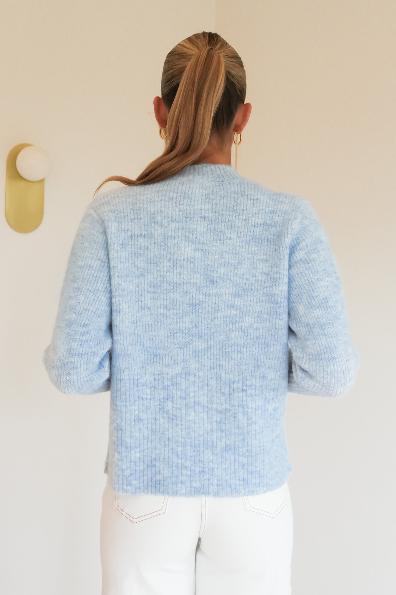 Marli Boxy Rib Knit Pale Blue