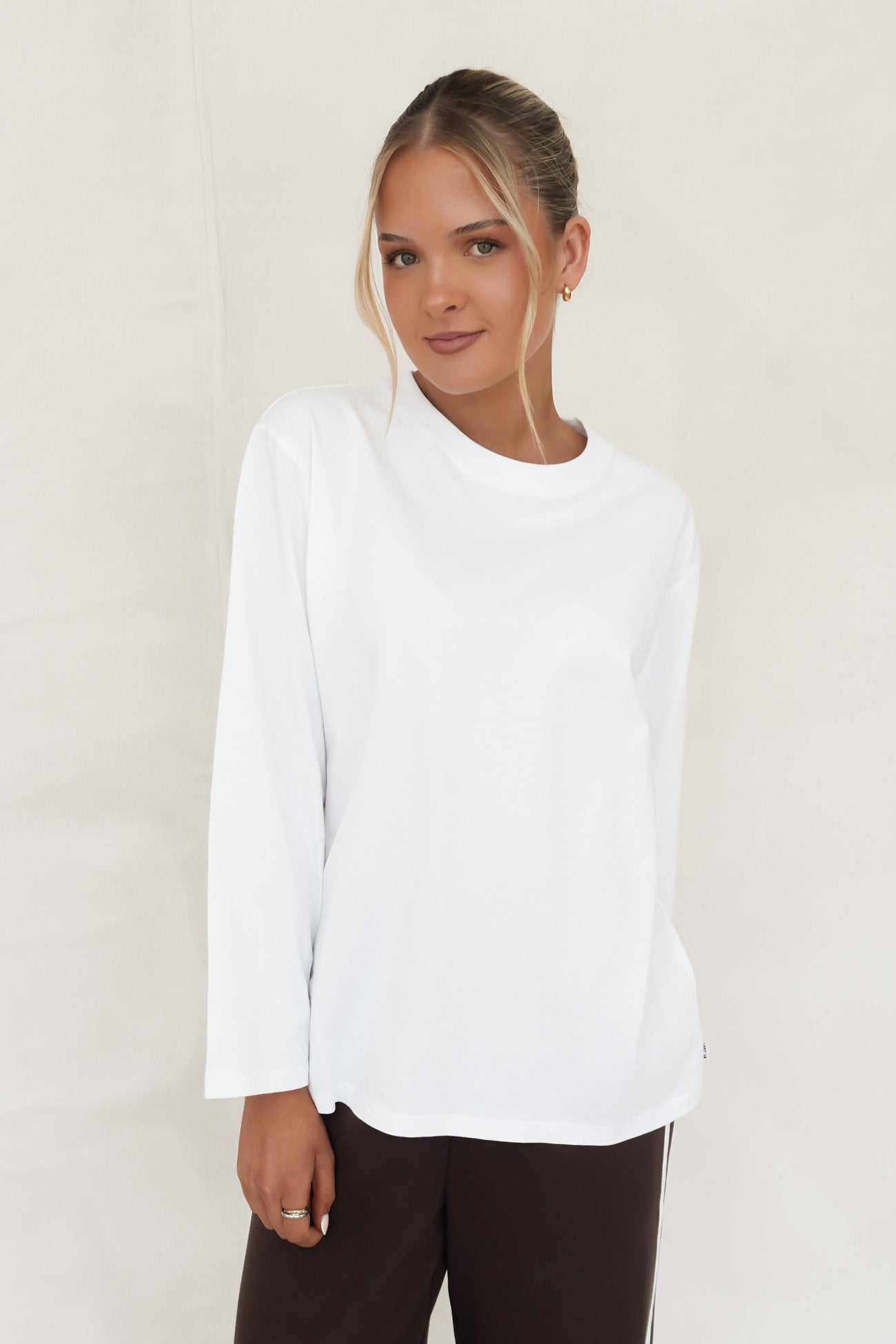 Marlowe Long Sleeve Top White