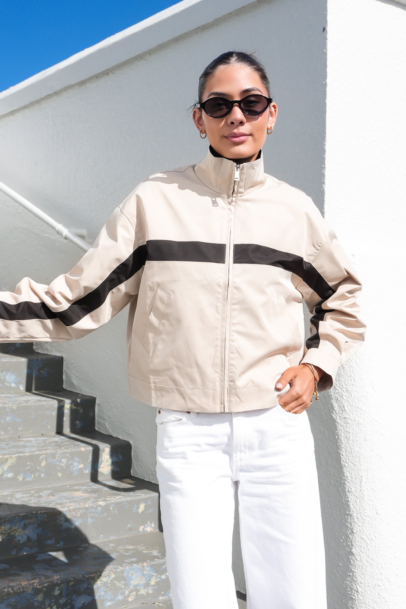 Marsha Jacket Latte Black