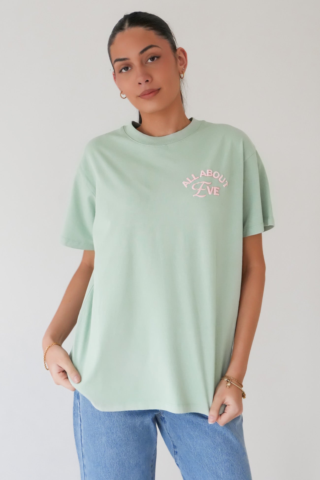 Matcha Club Relaxed Tee Sage