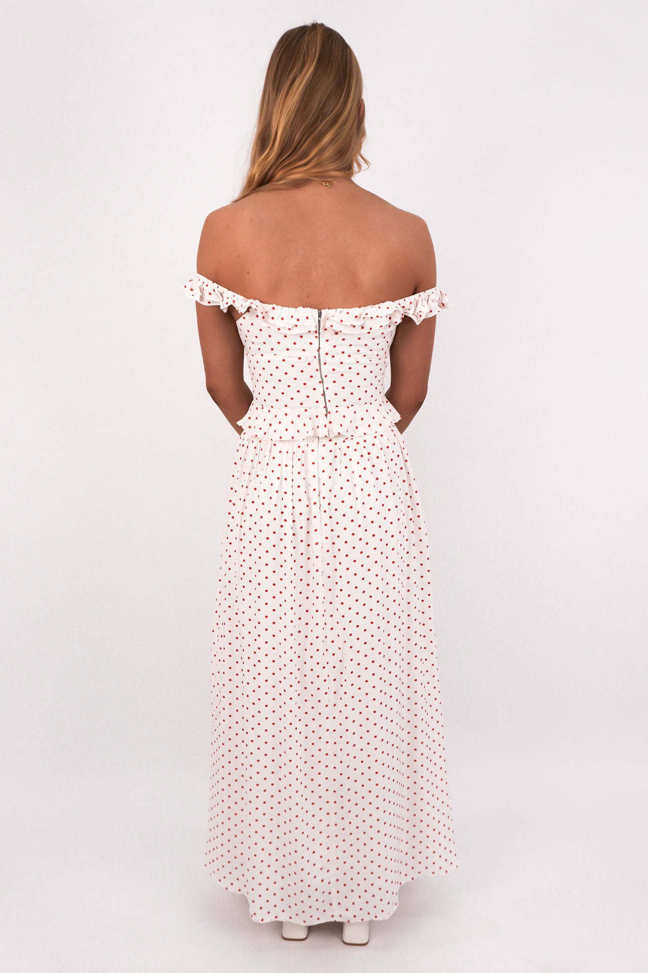 Mattina Set Red Polka Dot