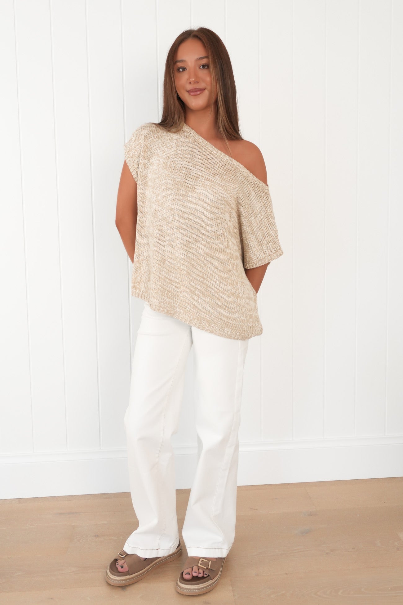 Melaney Knit Top Oat