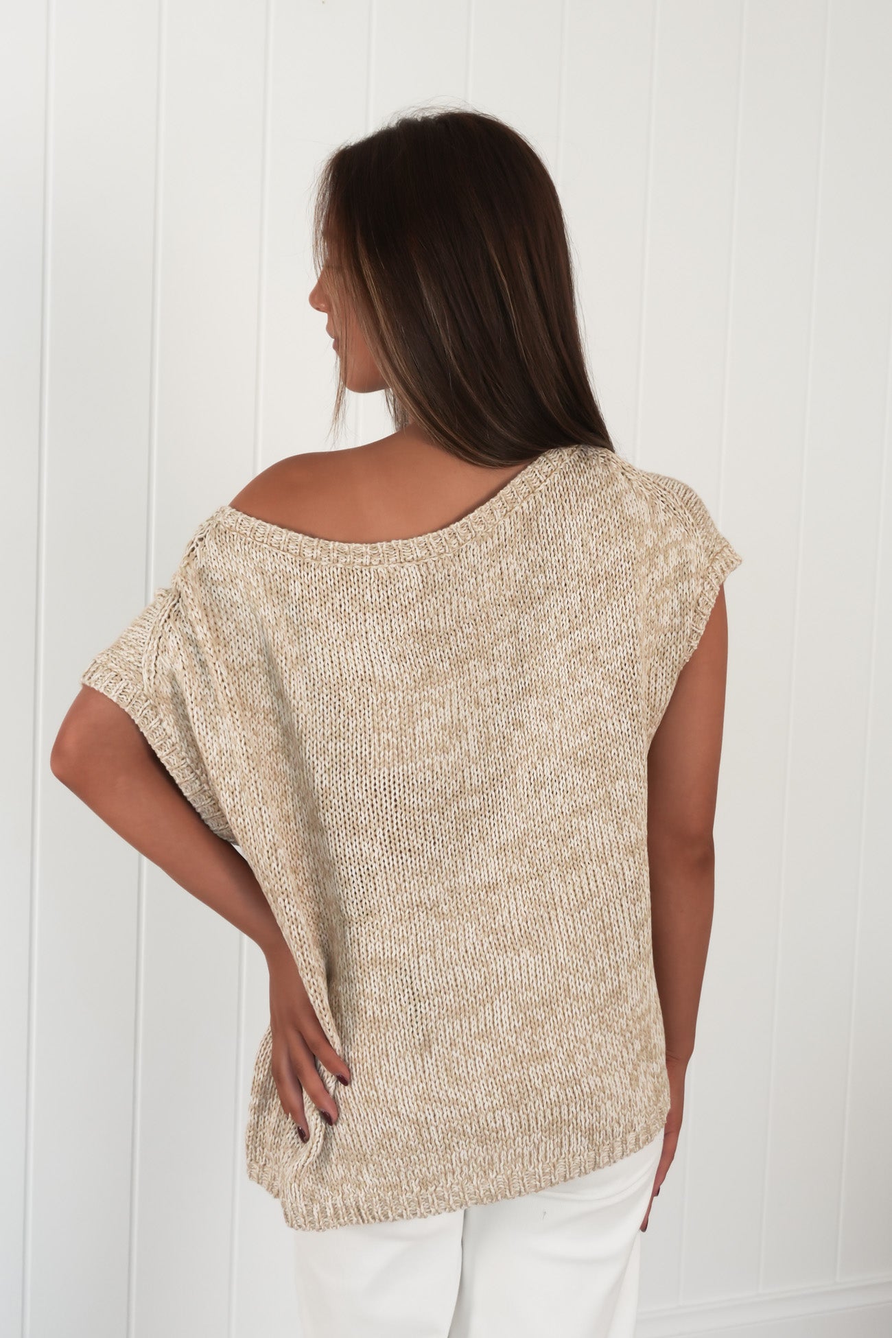 Melaney Knit Top Oat