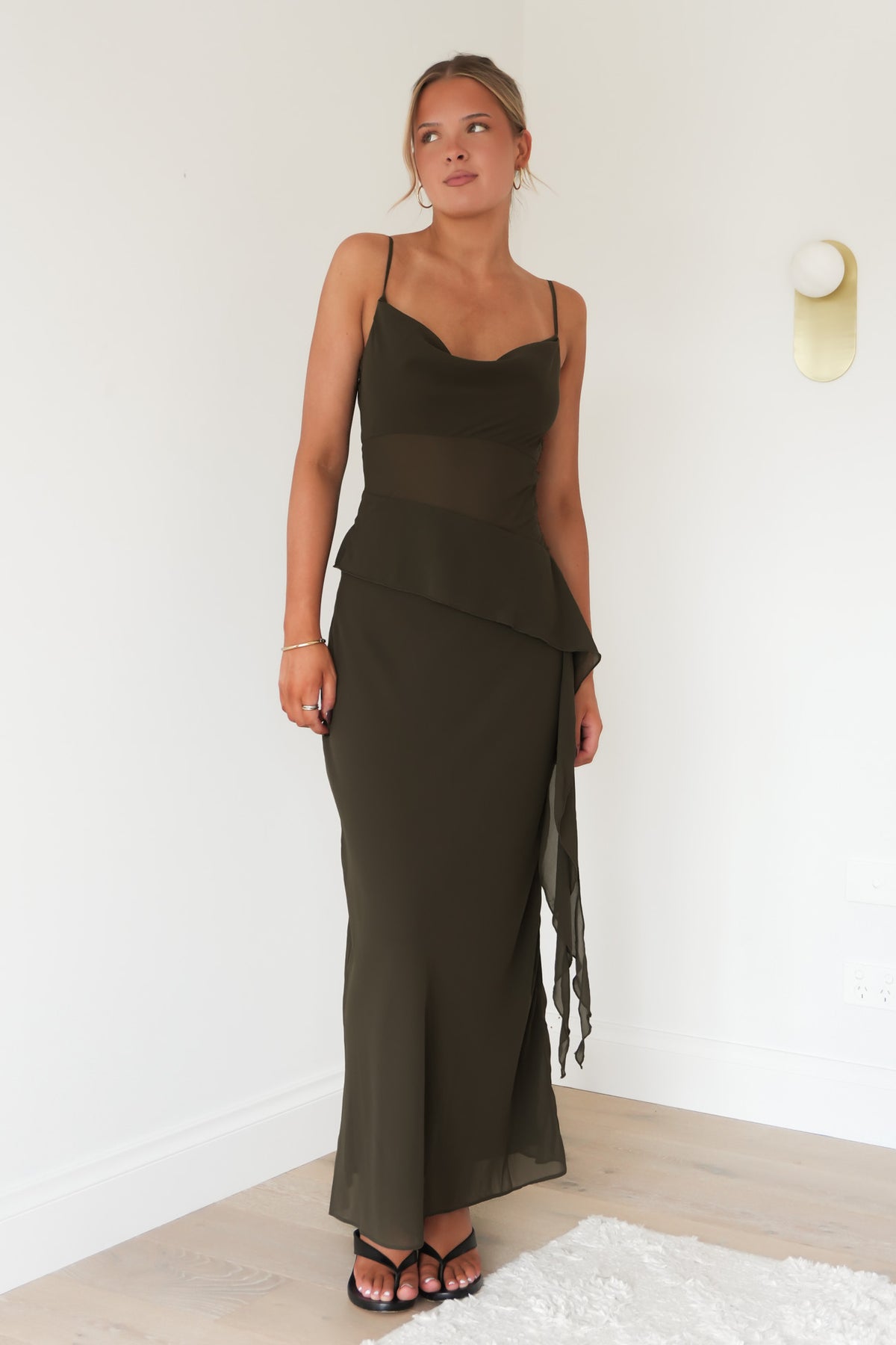 Melissah Maxi Dress Olive