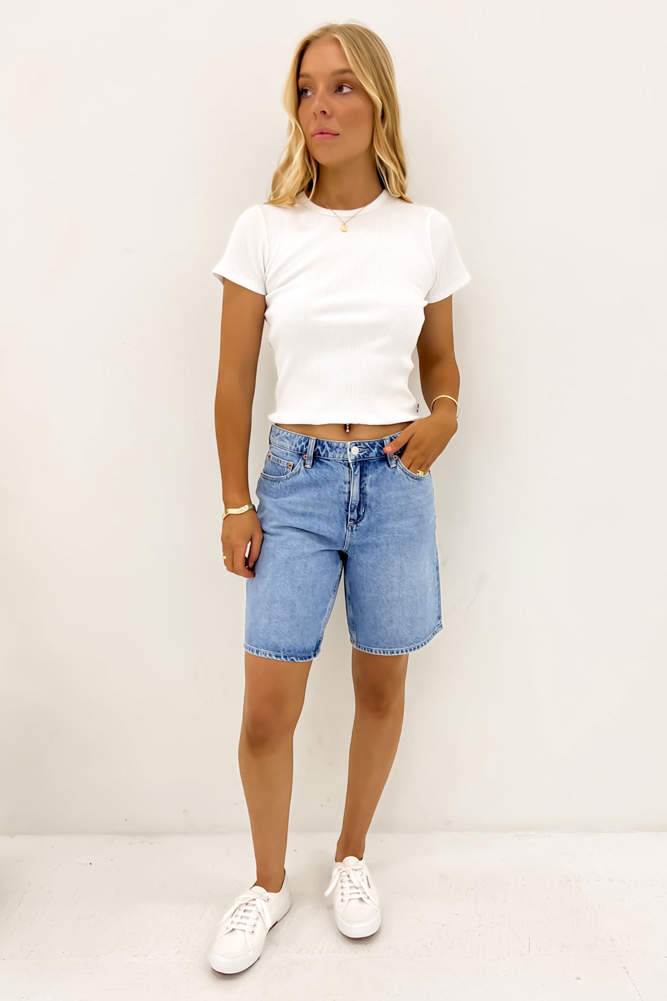 Mid Baggy Short Yesterdays Blue