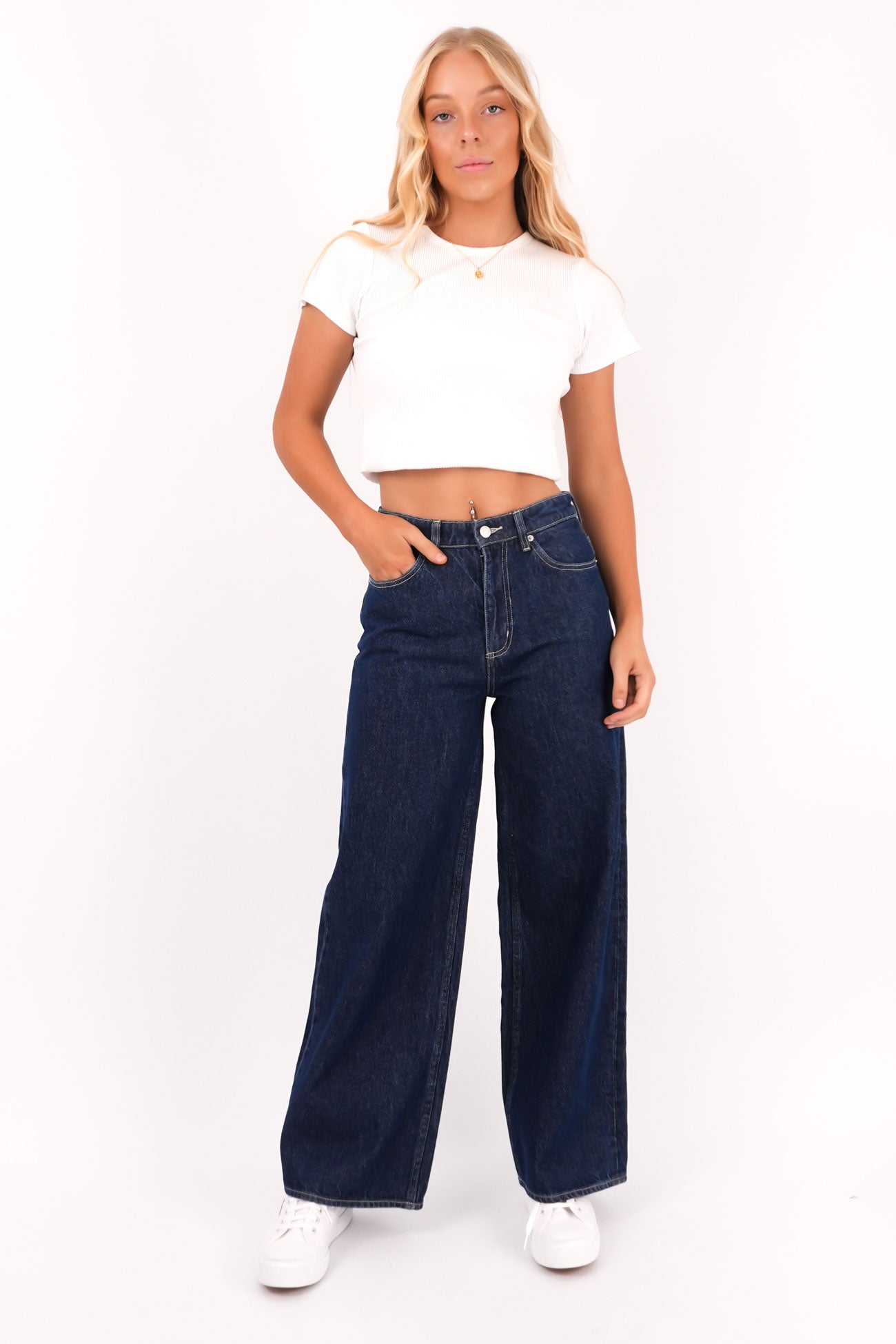 Mid Slouch Jean Indigo Exchange Petite