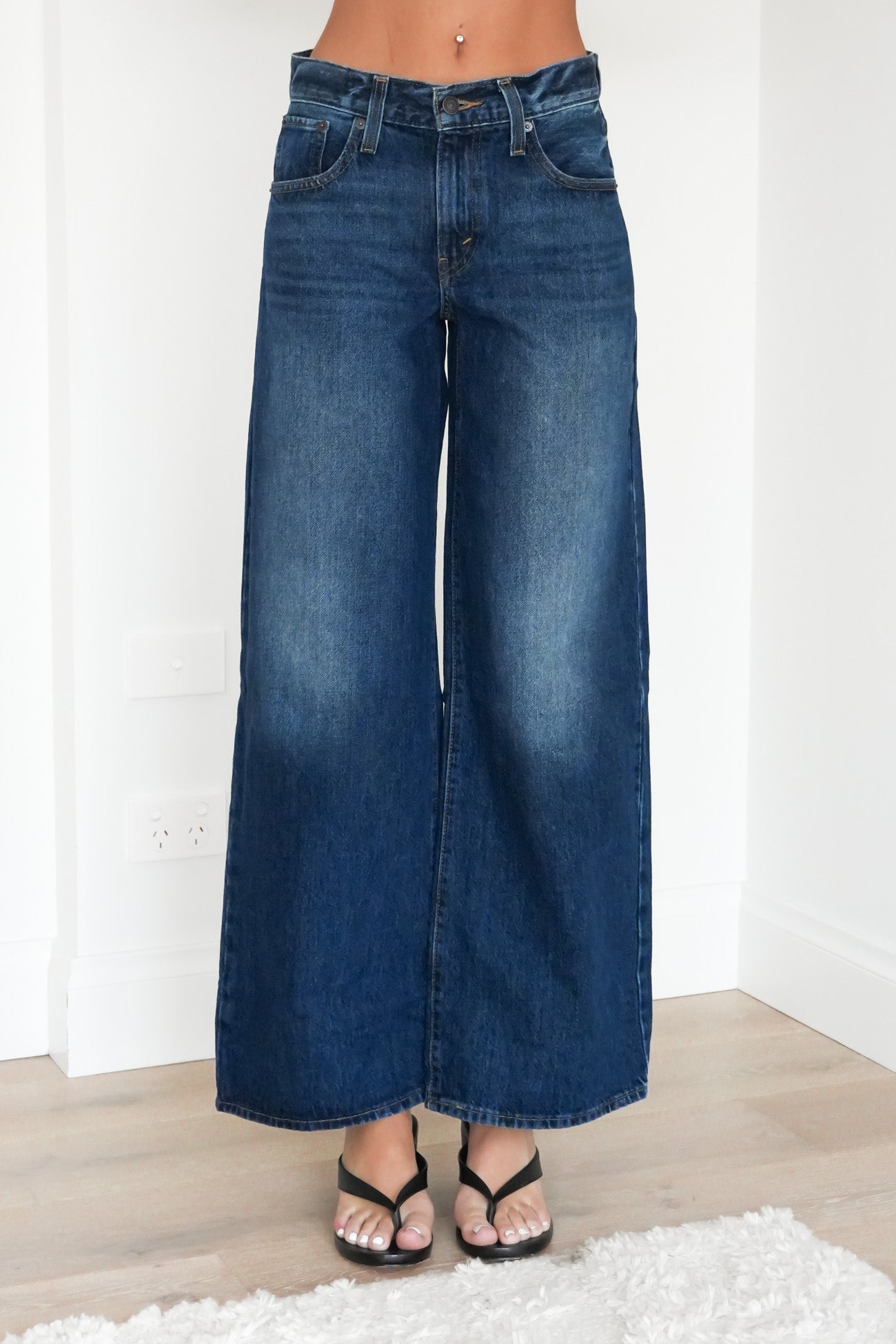 Middy Wide Leg Jean Midnight Charm