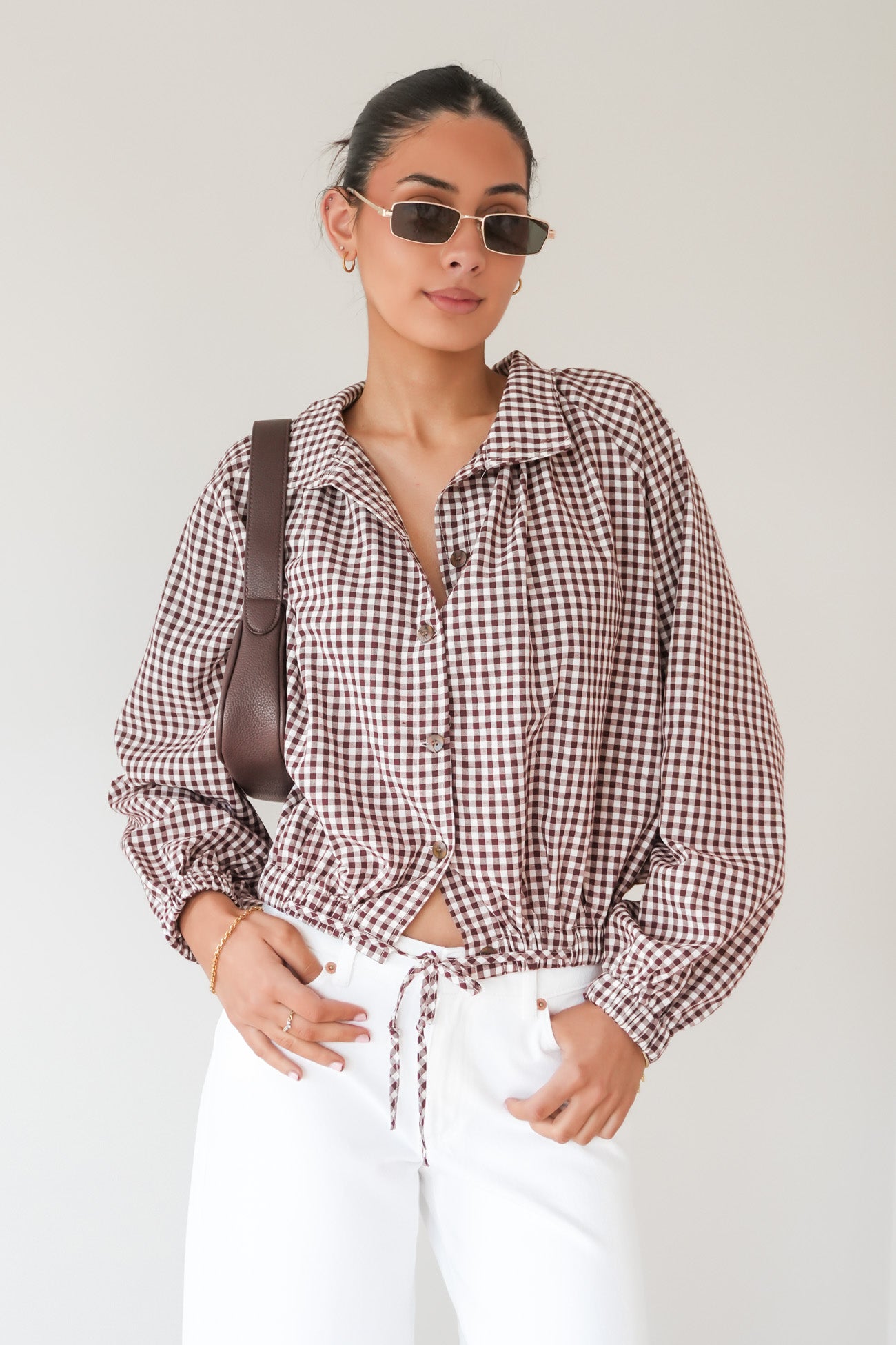 Milenka Overshirt Chocolate Gingham