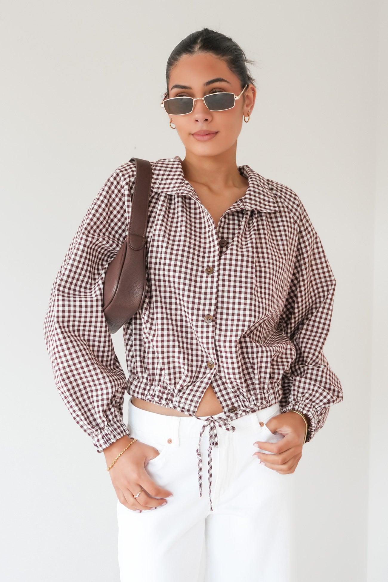 Milenka Overshirt Chocolate Gingham