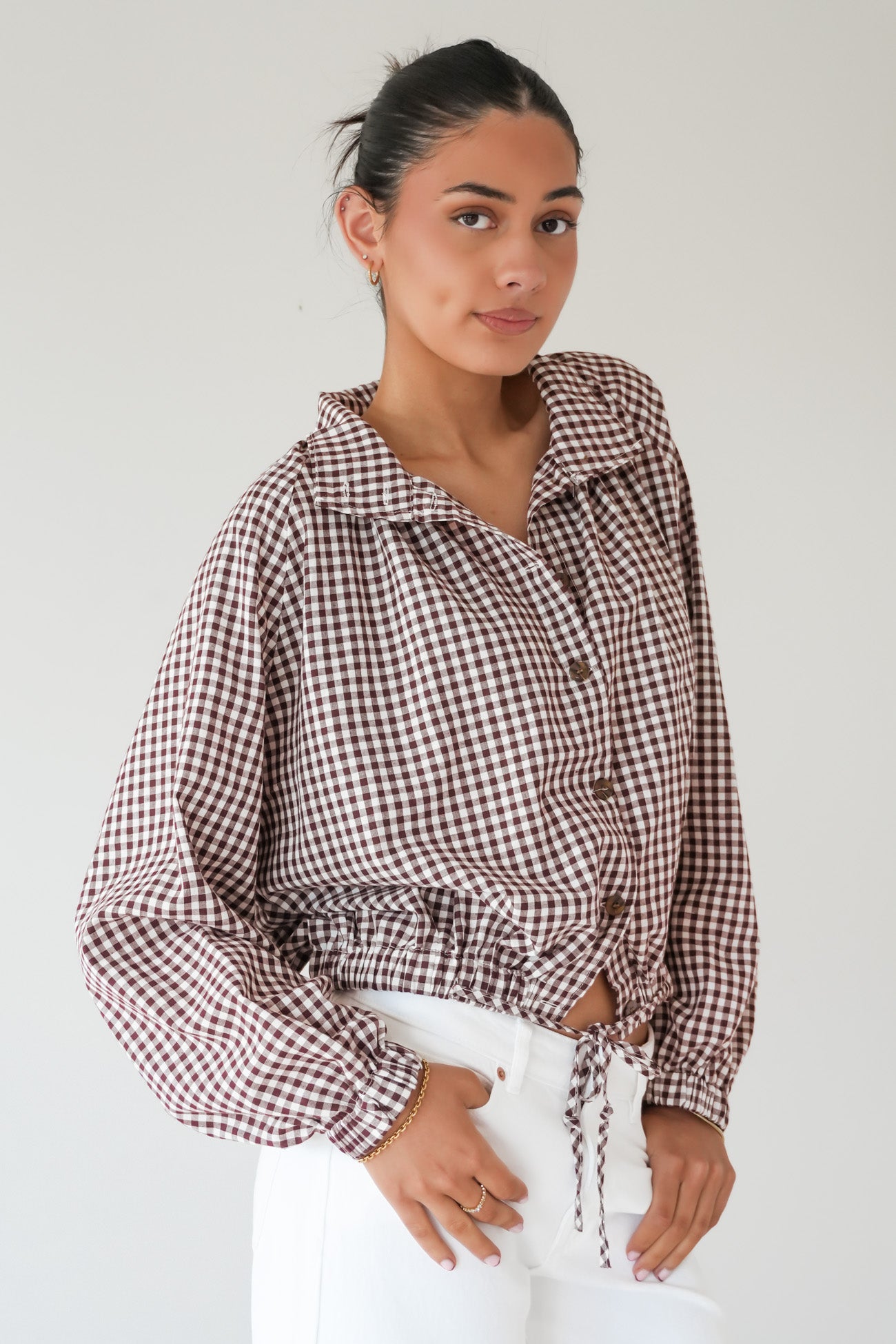 Milenka Overshirt Chocolate Gingham