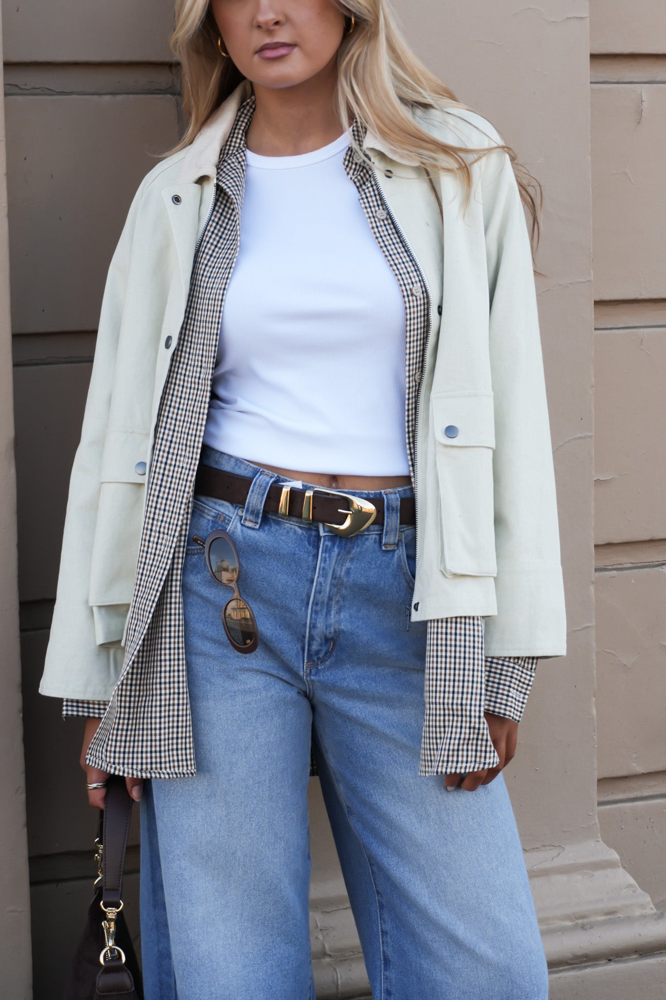 Miller Denim Jacket Beige