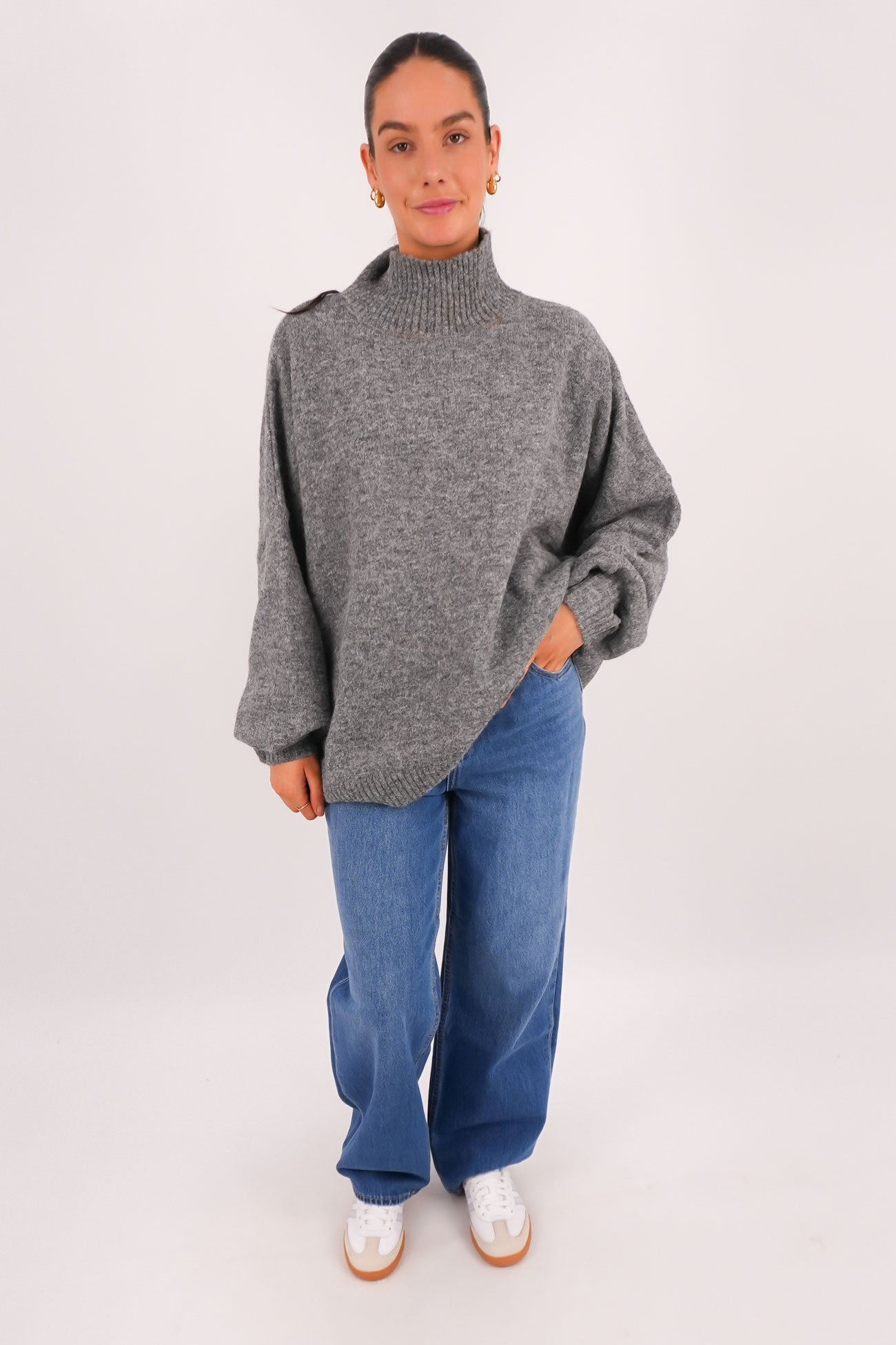 Milo Knit Jumper Grey