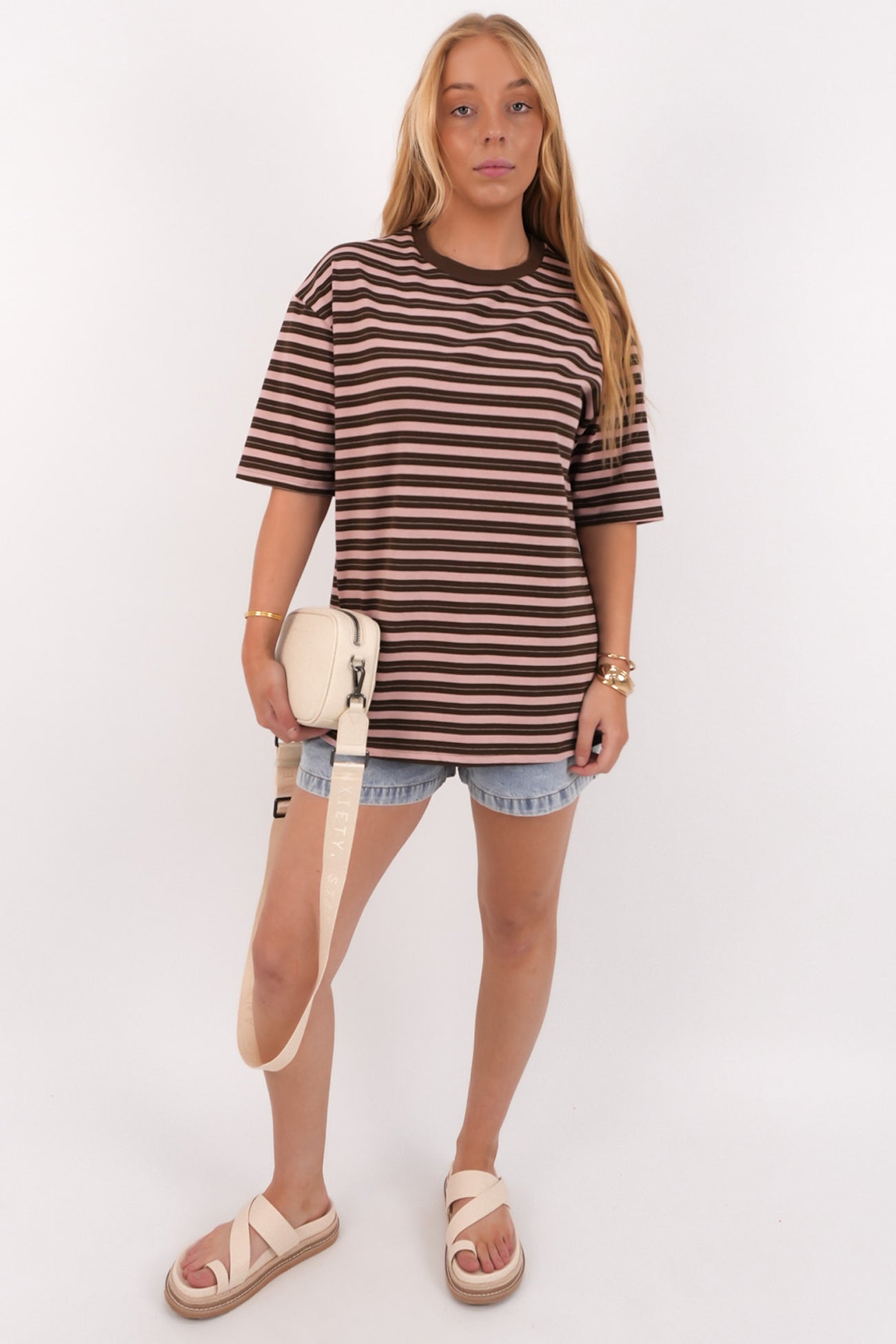 Mimi Tee Choc Stripe