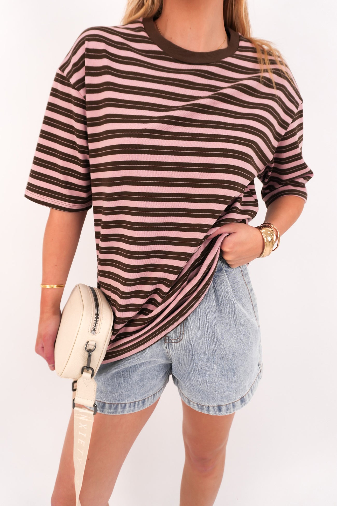 Mimi Tee Choc Stripe