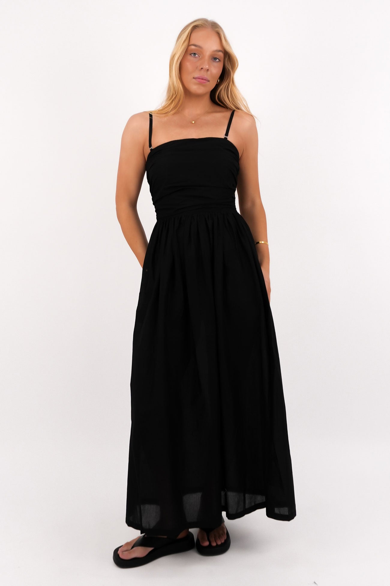 Mina Strapless Dress Black