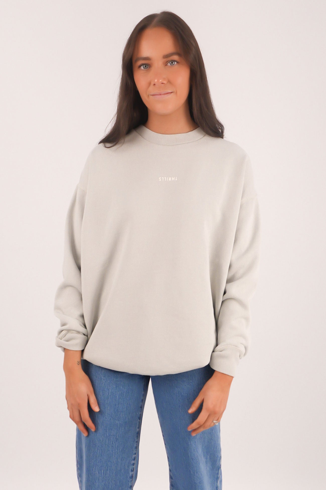 Minimal Thrills Slouch Crew Meadow Mist