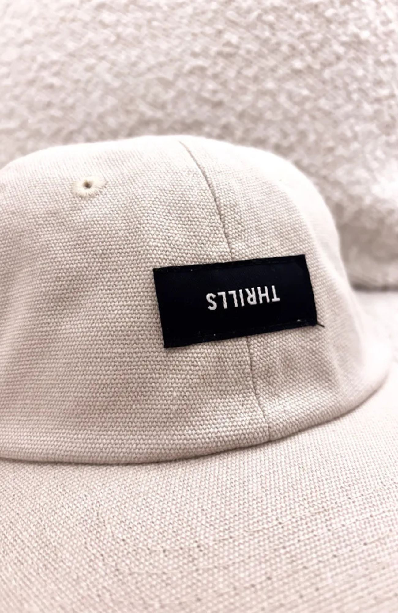 Minimal Thrills 6 Panel Cap Oatmeal