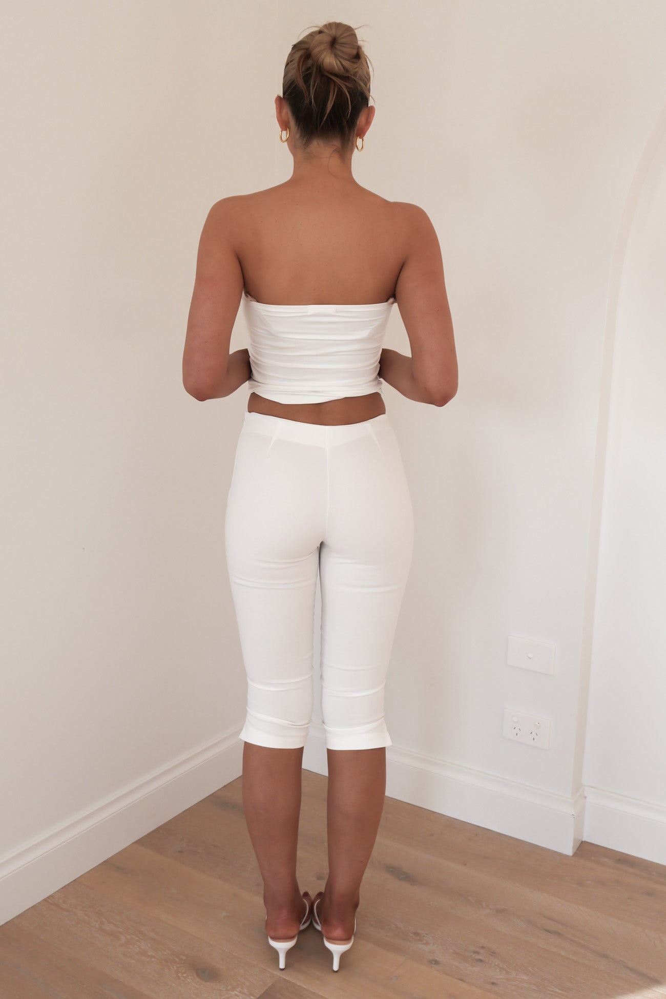 Minka Capri Pant White