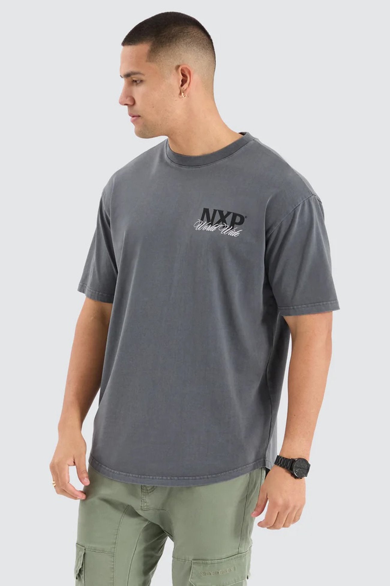 Mirage Box Fit Tee Pigment Charcoal