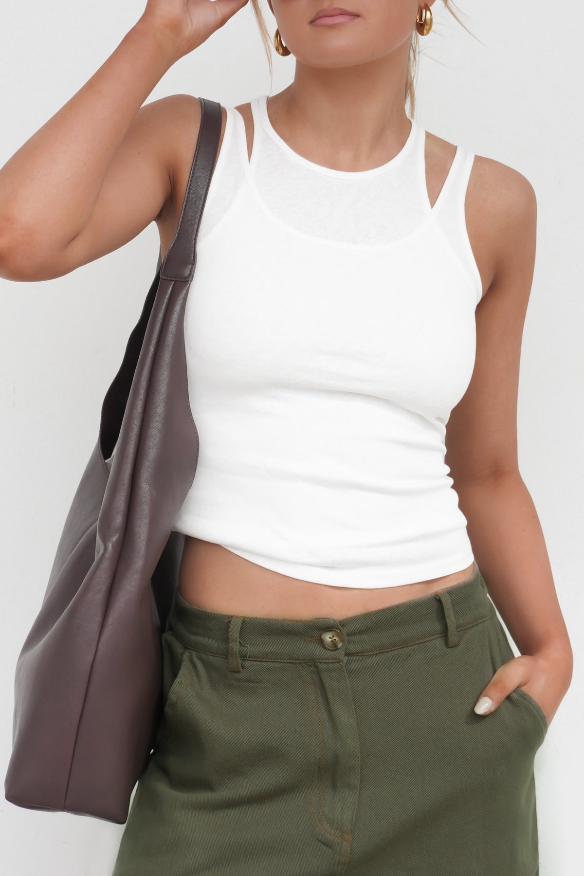 Mitchell Double Layer Singlet White