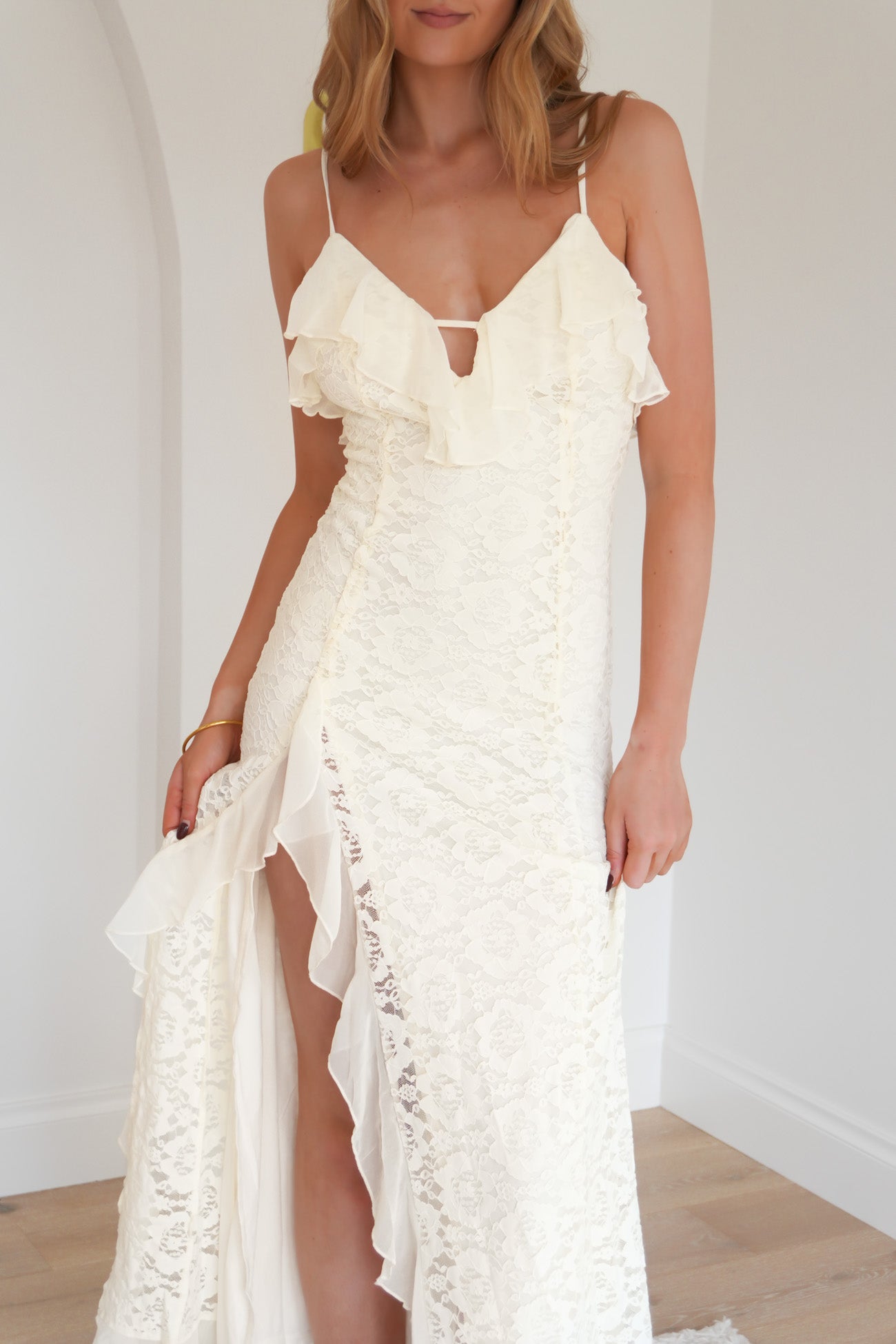 Mitchell Maxi Dress Cream
