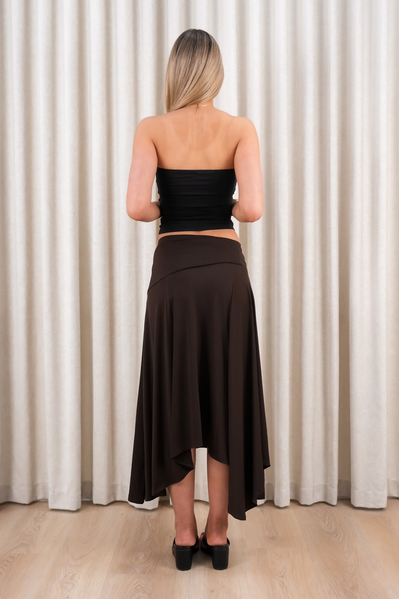 Miva Midi Skirt Chocolate