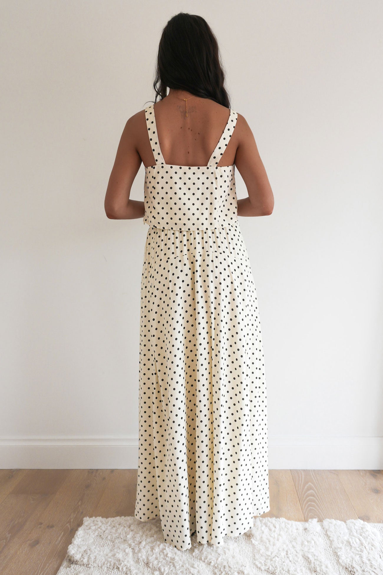 Monah Set Cream Polka Dot