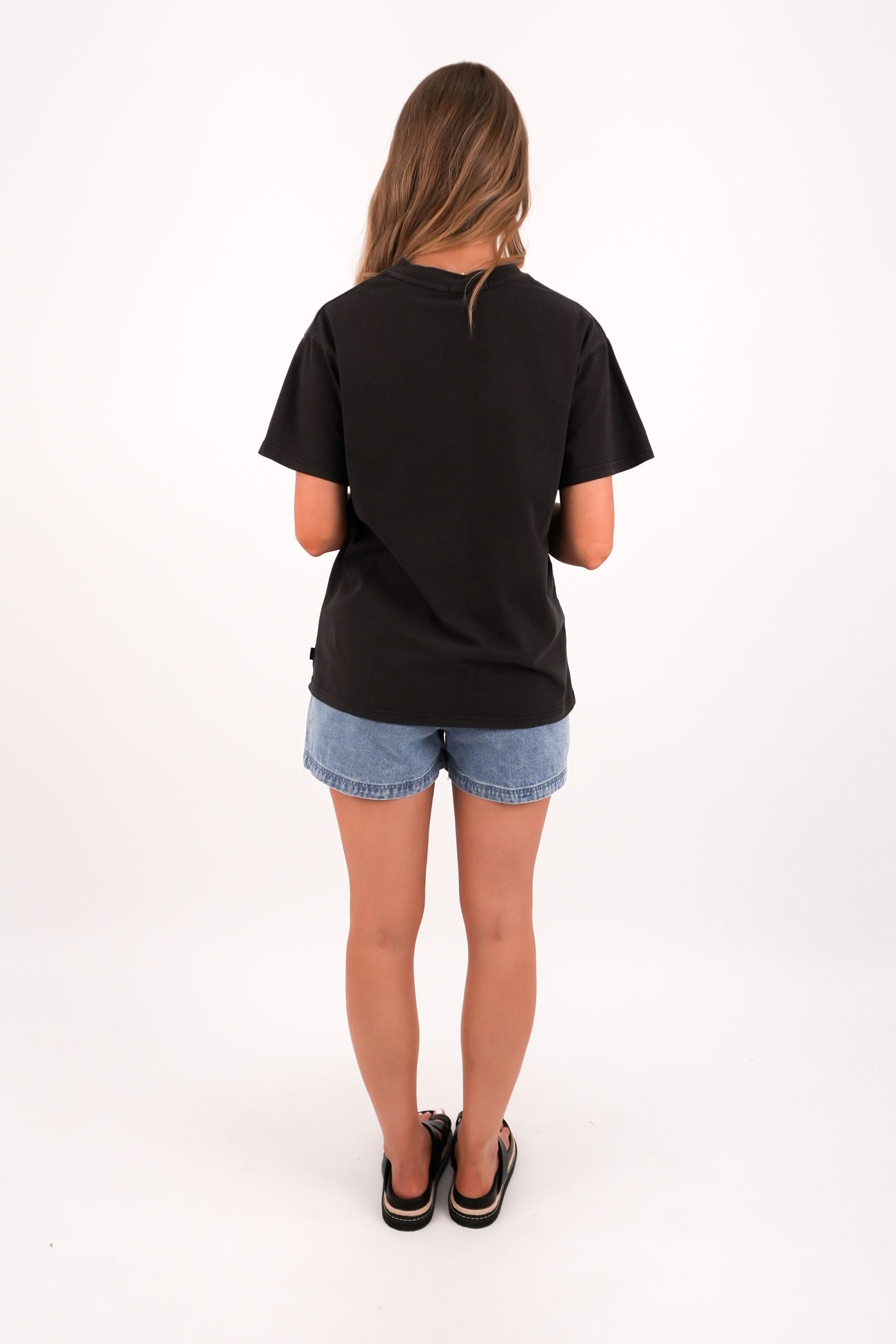 Montana Relaxed Tee Washed Black