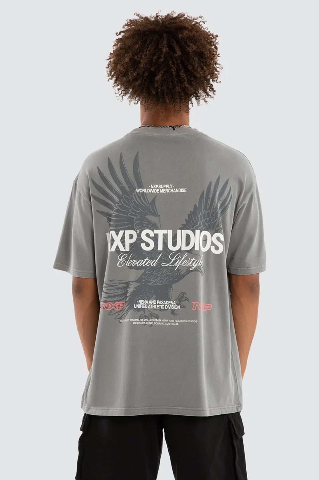 Moros Box Fit Tee Pigment Frost Grey