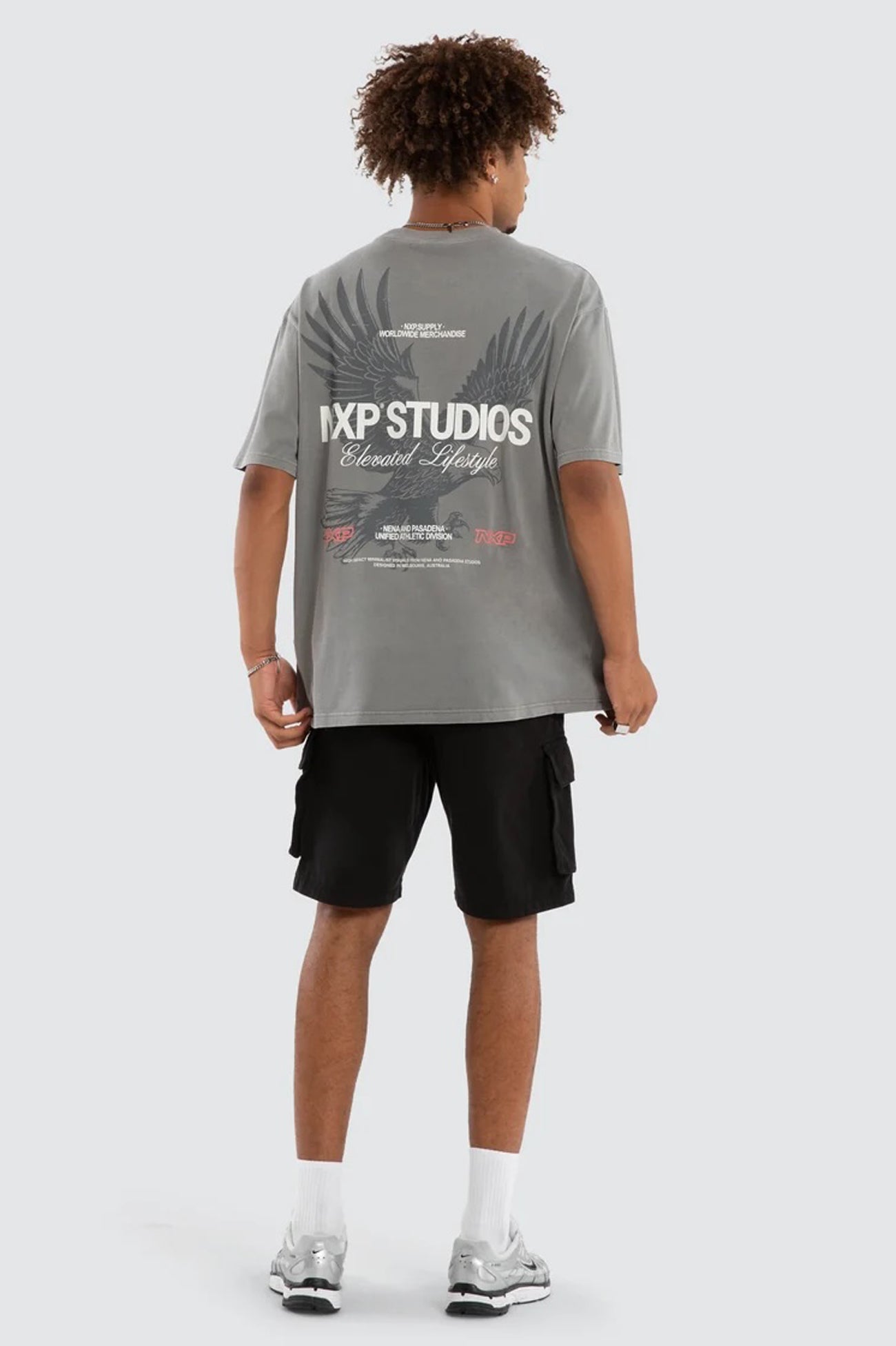 Moros Box Fit Tee Pigment Frost Grey