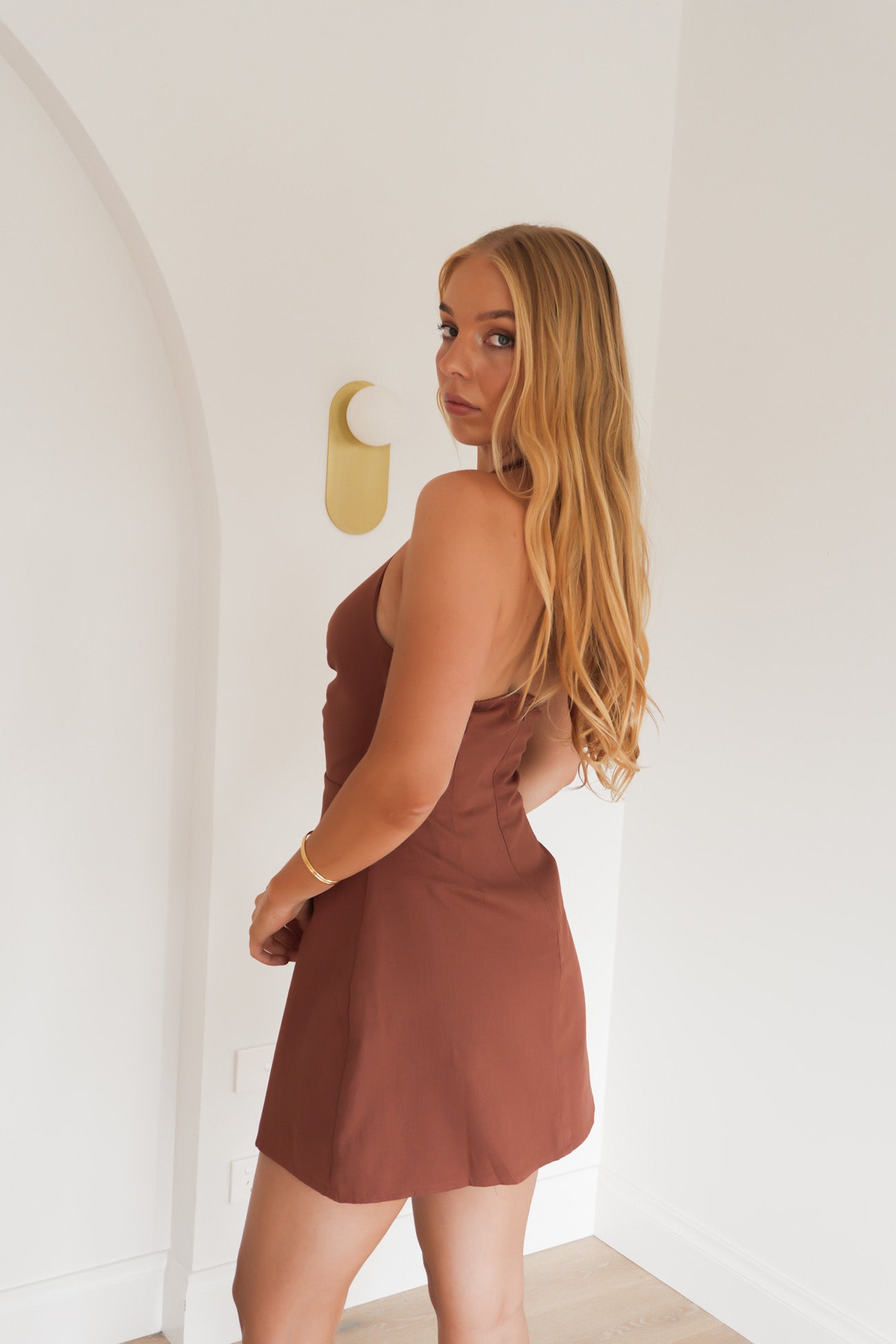 Myles Mini Dress Brown