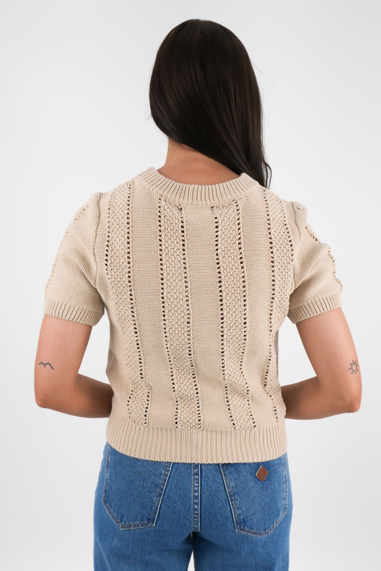 Nathan Knit Top Beige
