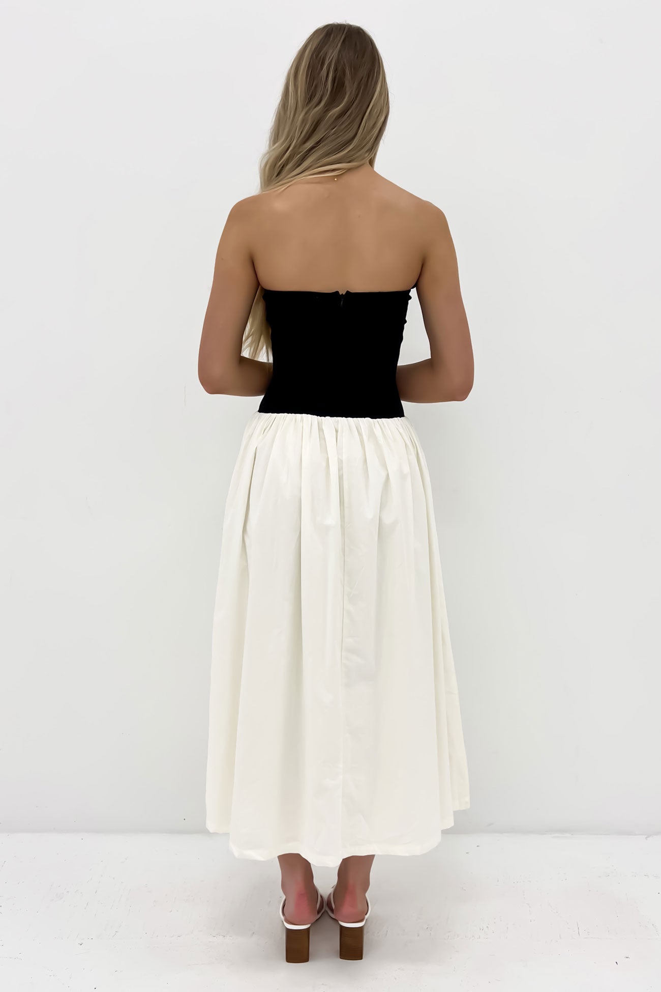 Nathan Midi Dress Black Cream