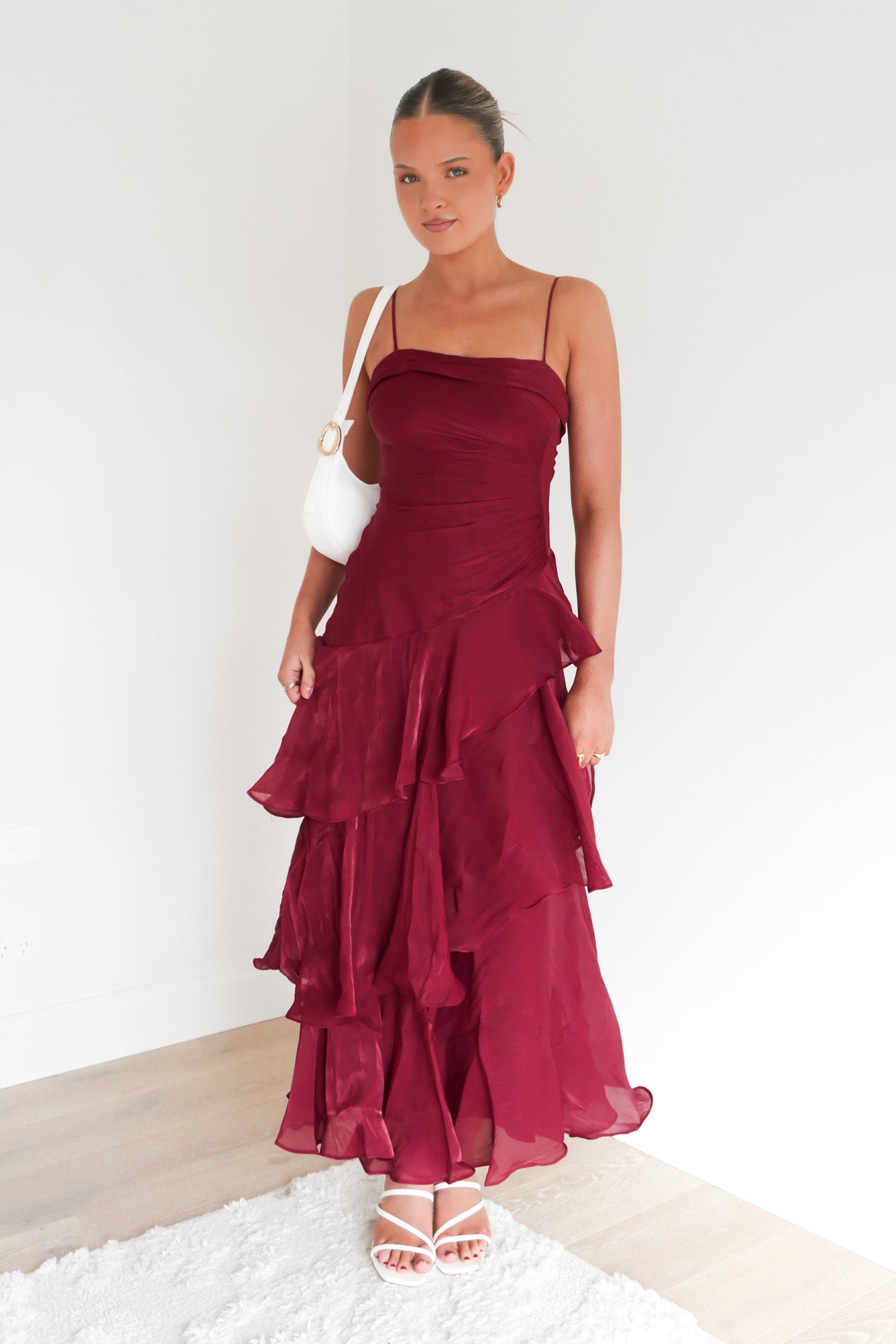 Nesta Midi Dress Wine
