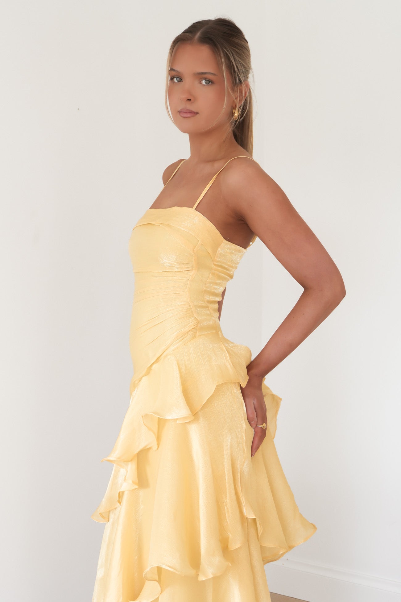 Nesta Midi Dress Yellow