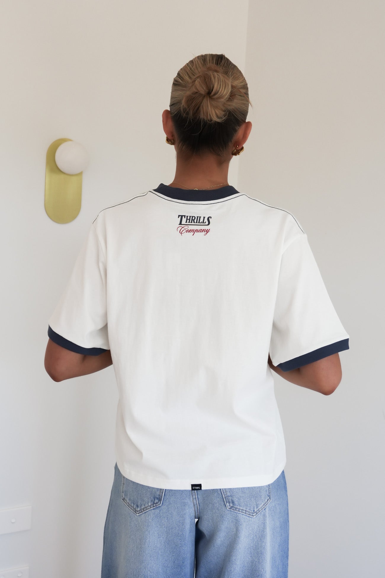 Never Better Square Tee Dirty White