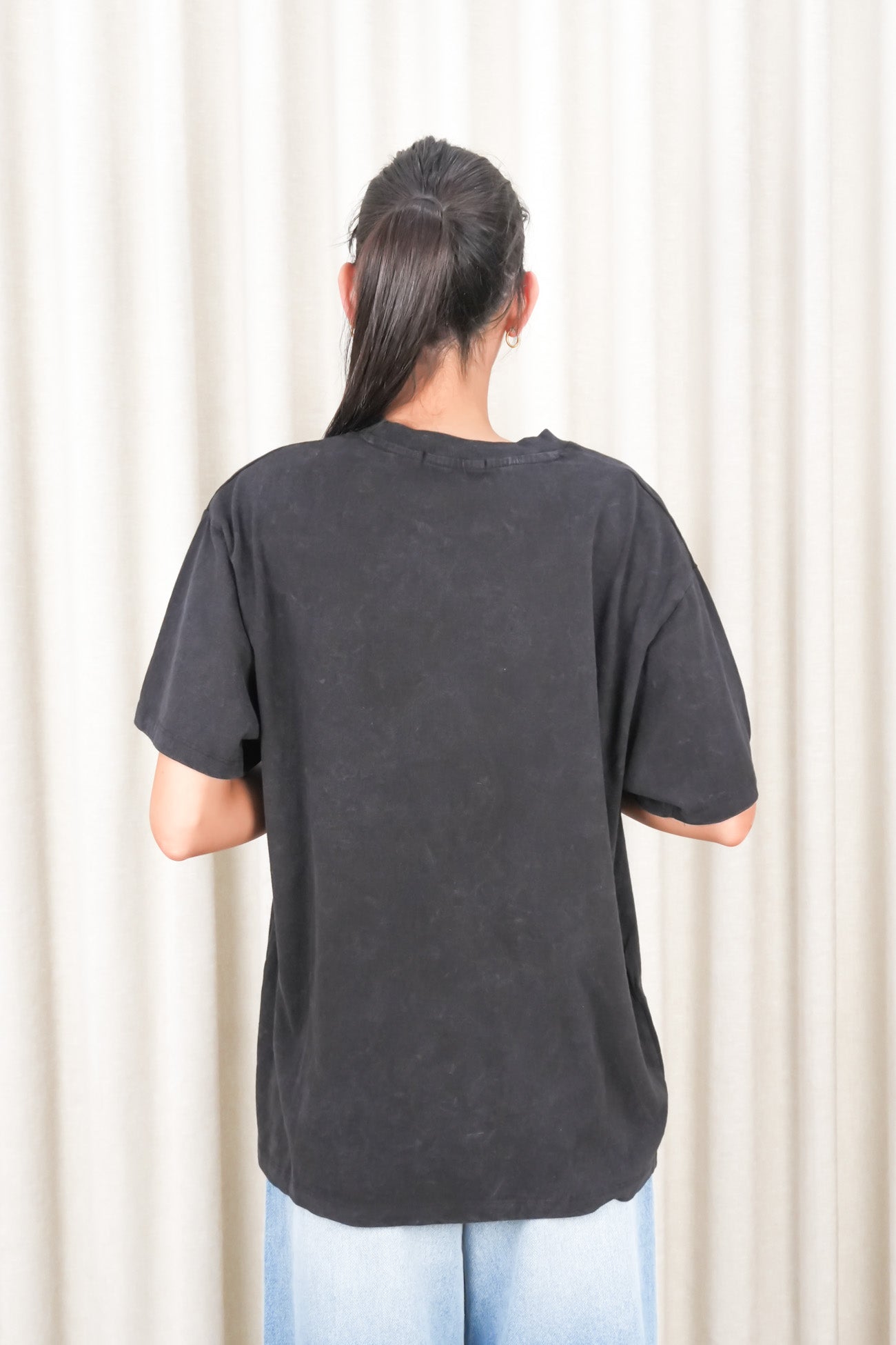 New York Diner Relaxed Tee Washed Black